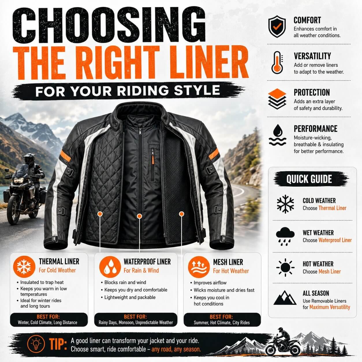 Choosing the Right Liner for Your Riding Style