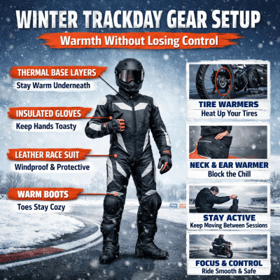 Winter Trackday Gear Setup: Warmth Without Losing Control