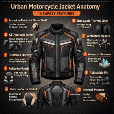10 Must-Have Features in Urban Motorcycle Jackets