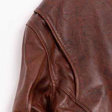 Espresso Whiskey Leather Jacket