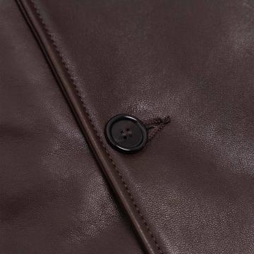 Heritage Brown Leather Car Coat