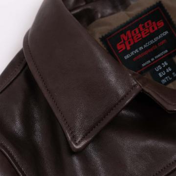 heritage leather coat
