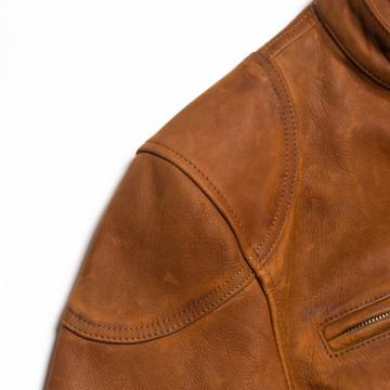 Cafe Racer Leather Jacket