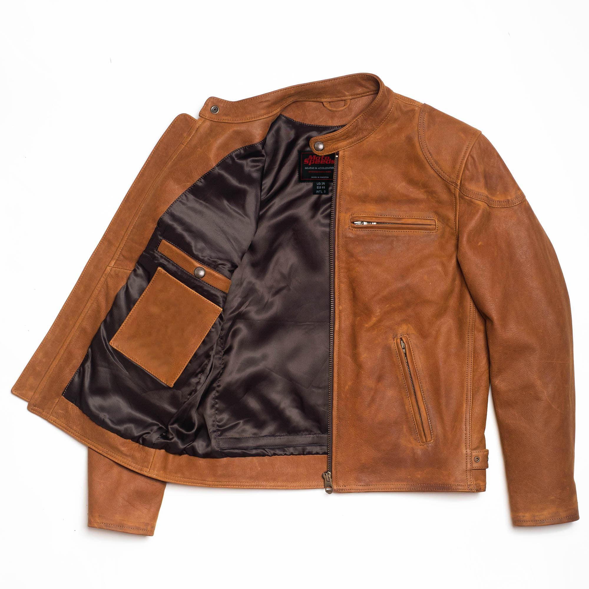 Rev Up Your Style with Our Nubuck Cafe Racer Jacket!