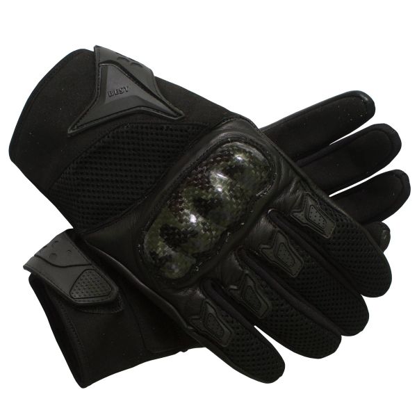 short leather gloves