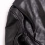 Sporty Leather Jacket Espresso Black shoulder
