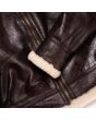 Aviator B-3 Shearling Jacket Brown cuff