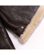 Shearling Jacket Aviator Women Brown waist