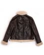 brown leather aviator jacket