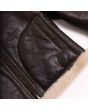 Shearling Jacket Aviator Women Brown side pocket