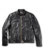 Black Cafe Racer Leather Jacket