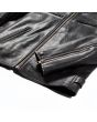 Black Cafe Racer Leather Jacket bottom