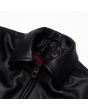 Heritage Black Biker Jacket Women collar
