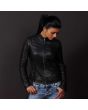 leather jacket fashion women