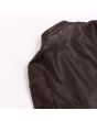 Leather Cafe Racer Jacket Womens Brown shoulder