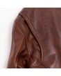 Espresso Whiskey Leather Jacket shoulder