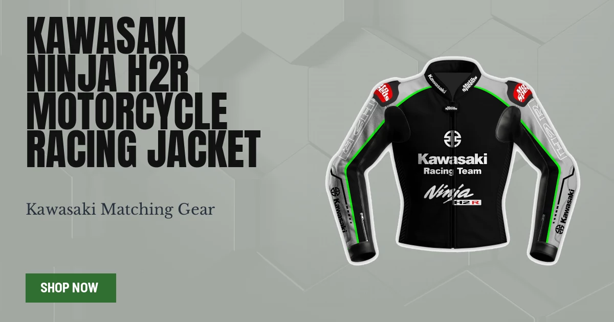 Kawasaki Ninja H2R Motorcycle Racing Jacket - Shop Now