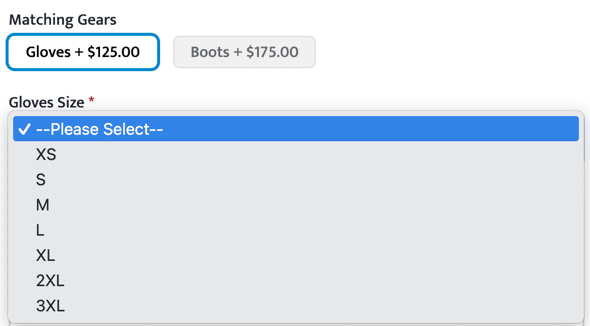 Matching Gear Gloves